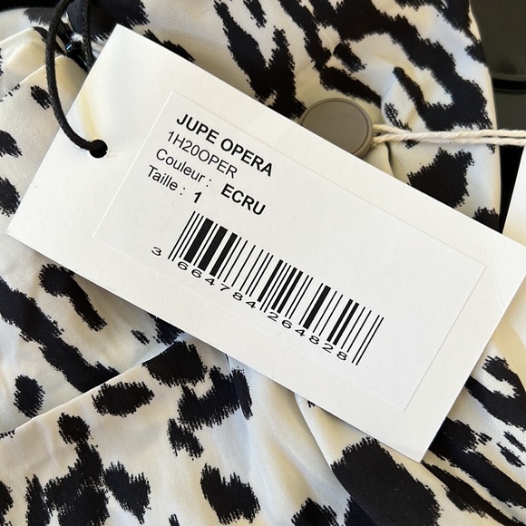 NWT BA&SH Animal Print JUPE OPERA MIDI Skirt - Picture 12 of 14